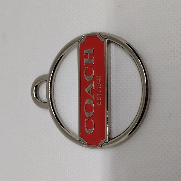 Coach Chrome‎ and Coral Bag Charm/Fob - Picture 1 of 7
